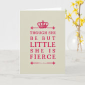 Hoewel zij maar Weinig is is zij Woest Kaart (Gele Bloem)