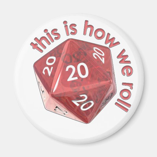 HoeWeRoll20s Magneet (Voorkant)