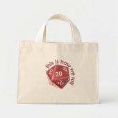 HoeWeRoll20s Mini Tote Bag (Voorkant)