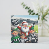 Hoezee Kerstman! Feestdagenkaart (Staand voorkant)