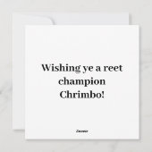 Hoezee Kerstman! Feestdagenkaart (Achterkant)