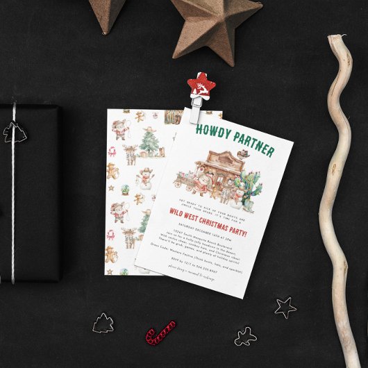 Hoezee Kerstmis | Leuke Westerse Kerstfeestviering Kaart