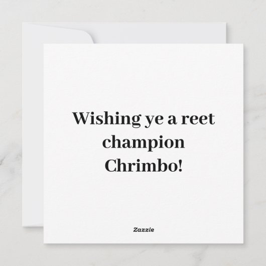 Hoezee Santa! Feestdagenkaart (Achterkant)