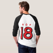 HOF18 Baseball-Shirt T-shirt (Achterkant volledig)