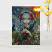 "Hof Unseelie:  Wenskaart van de oorlog het" Kaart (Gele Bloem)