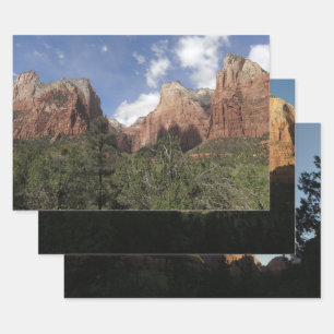 Hof van de Aartsvaders II in Zion National Park Inpakpapier Vel