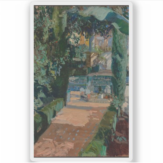 Hof van de Dansen, Alcázar, Sevilla Sticker (Voorkant)