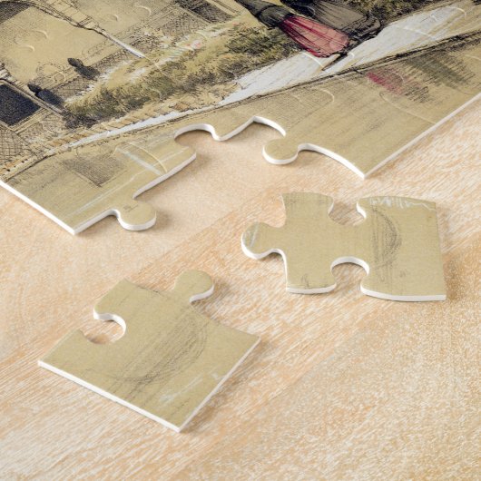 Hof van de Myrtles (Patio de los Arrayanes) en Legpuzzel (Zijkant)