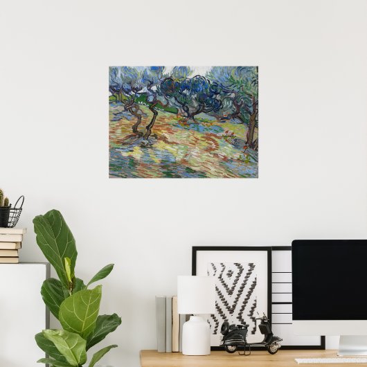 Hof van Gethsemane, Olijfberg door van Gogh Poster (Thuiskantoor)