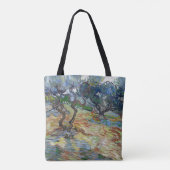 Hof van Gethsemane, Olijfberg van Van Gogh Tote Bag (Achterkant)