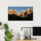 Hof van Patriarchen I in het Nationaal Park Zion Poster (Thuiskantoor)