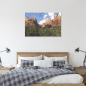Hof van Patriarchen II in het Nationaal Park Zion Canvas Afdruk (Insitu (Slaapkamer))