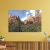 Hof van Patriarchen II in het Nationaal Park Zion Canvas Afdruk (Insitu (Woonkamer))