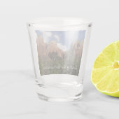 Hof van Patriarchen II in het Nationaal Park Zion Shot Glas (Achterkant)