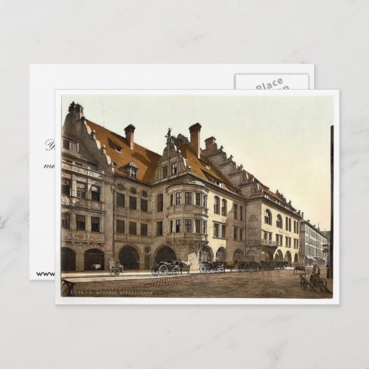 Hofbrauhaus, München, Beieren, Duitsland klassiek  Briefkaart (Voorkant / Achterkant)