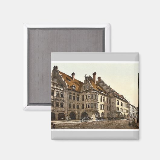 Hofbrauhaus, München, Beieren, Duitsland klassiek Magneet (Voorkant / Achterkant)