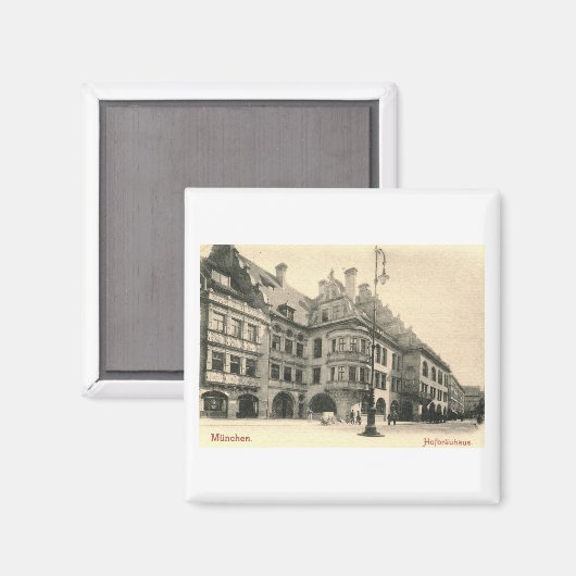 Hofbrauhaus, München, Duitsland 1900  Magneet (Voorkant / Achterkant)
