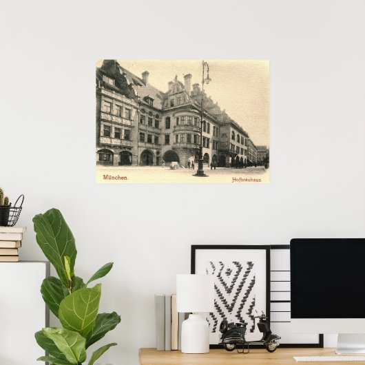Hofbrauhaus, München, Duitsland 1900 Poster (Thuiskantoor)