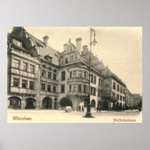 Hofbrauhaus, München, Duitsland 1900  Poster