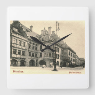 Hofbrauhaus, München, Duitsland 1900  Vierkante Klok