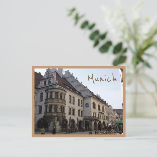 Hofbräuhaus (München) with text Briefkaart (Staand voorkant)