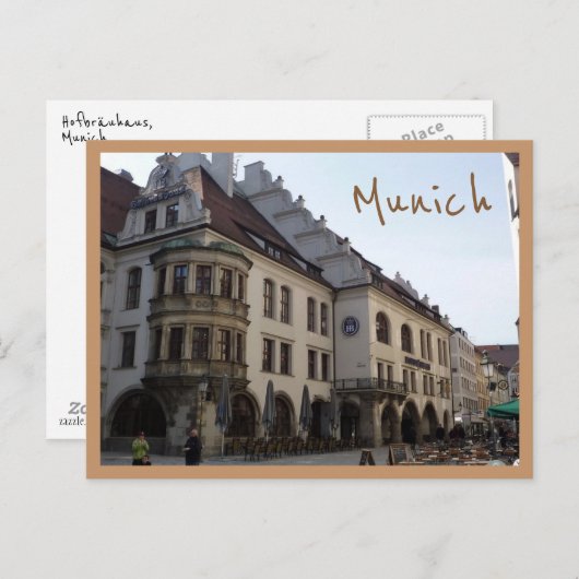Hofbräuhaus (München) with text Briefkaart (Voorkant / Achterkant)