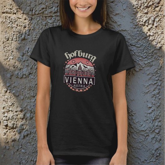 Hofburg Circles in vrouwen Basic T-shirt
