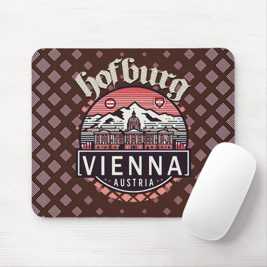 Hofburg in Circles Mousepad Muismat (Met muis)