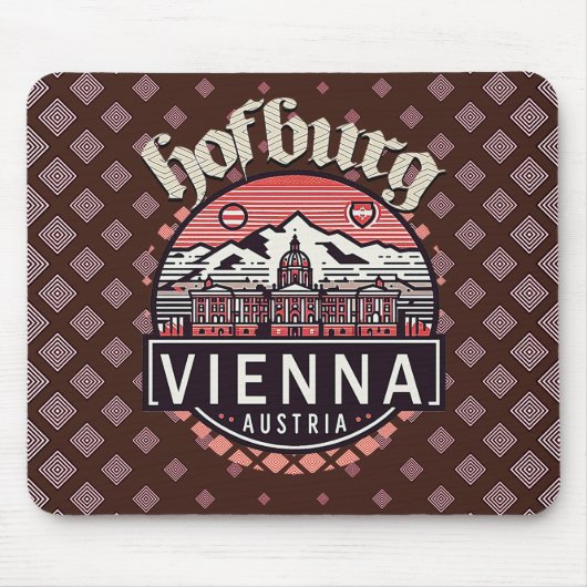 Hofburg in Circles Mousepad Muismat (Voorkant)