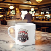 Hofburg in cirkels espresso kop