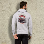 Hofburg in cirkels Mannen full-zip Hoodie