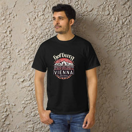 Hofburg in cirkels Mannen waarde T-shirt