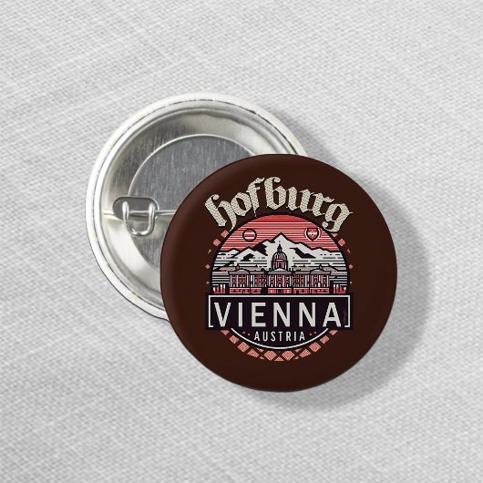 Hofburg in cirkels ronde button 3,2 cm