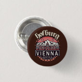 Hofburg in cirkels ronde button 3,2 cm (Voorkant /achterkant)