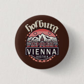 Hofburg in cirkels ronde button 3,2 cm (Voorkant)