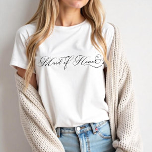 Hofdame T-shirt – Elegante Bruidsmeisjes T-shirt