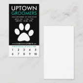 hoffelijke huisdiervriendelijke loyaliteit klantenkaartje (Voorkant / Achterkant)