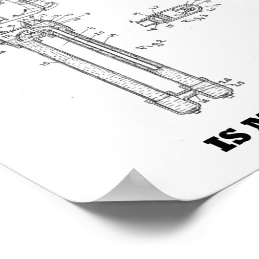 Hoffman Differential is mijn mantra US Patent Desi Poster (Hoek)