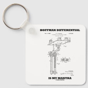 Hoffman Differential is mijn mantra US Patent Desi Sleutelhanger