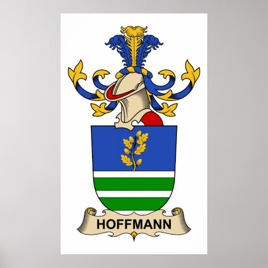 Hoffmann Family Crest Poster (Voorkant)