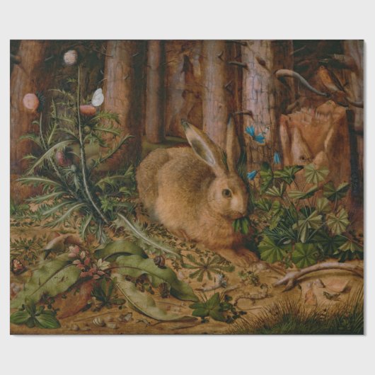 Hoffmann Hare Forest Natuur Painting Cadeaupapier (Vlak)