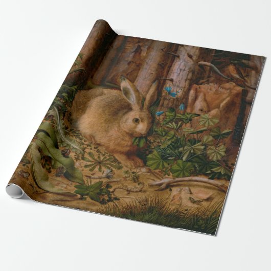 Hoffmann Hare Forest Natuur Painting Cadeaupapier (Uitgerold)