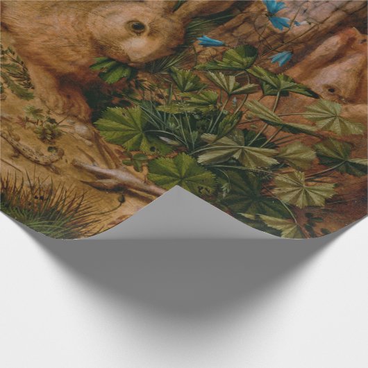 Hoffmann Hare Forest Natuur Painting Cadeaupapier (Hoek)