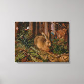 Hoffmann Hare Forest Natuur Painting Canvas Afdruk (Voorkant)