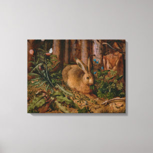 Hoffmann Hare Forest Natuur Painting Canvas Afdruk
