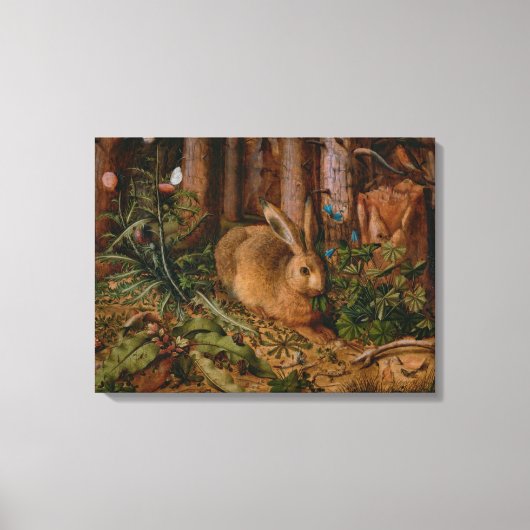 Hoffmann Hare Forest Natuur Painting Canvas Afdruk (Voorkant)