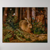 Hoffmann Hare Forest Natuur Painting Poster (Voorkant)