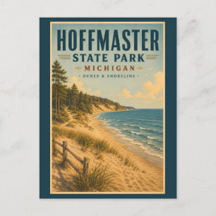 Hoffmaster State Park Michigan Illustratie Reizen Briefkaart