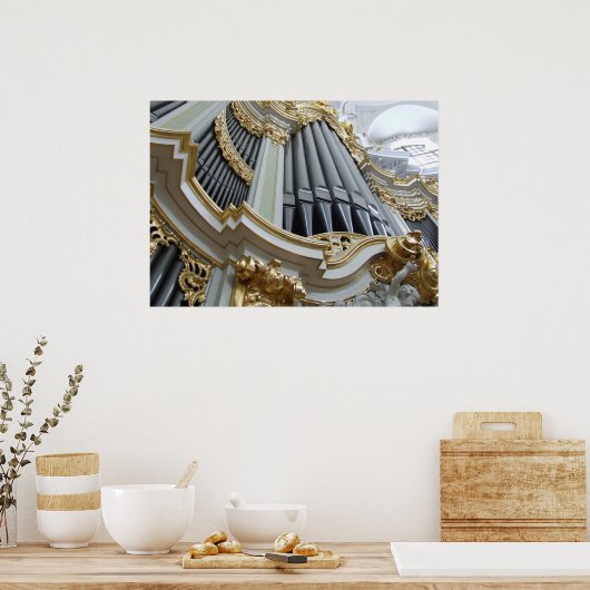 Hofkirche Germany Pipe Organ Poster (Keuken)
