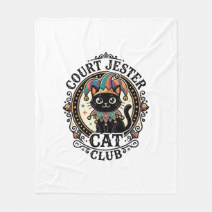 Hofnar Kat Grappige Kat Liefhebber Ontwerp - Hofna Fleece Deken